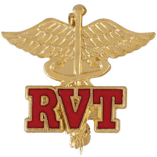 1051 Registered Veterinary Technician (Caduceus) Emblem Pin
