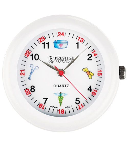 1689 Medical Symbols Stethoscope Watch White