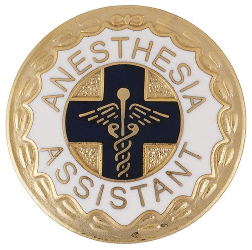 2089 Anesthesia Assistant (Wreath Edge) Emblem Pin
