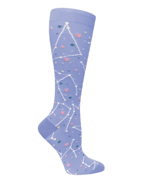 386-CPW Constellation Periwinkle 15-18mmHG Compression Socks