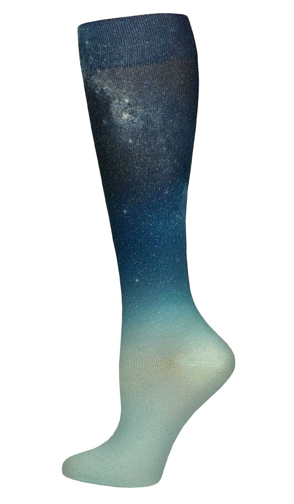 387-GAQ Galaxy Aqua 15-20mmHG Soft Compression Socks
