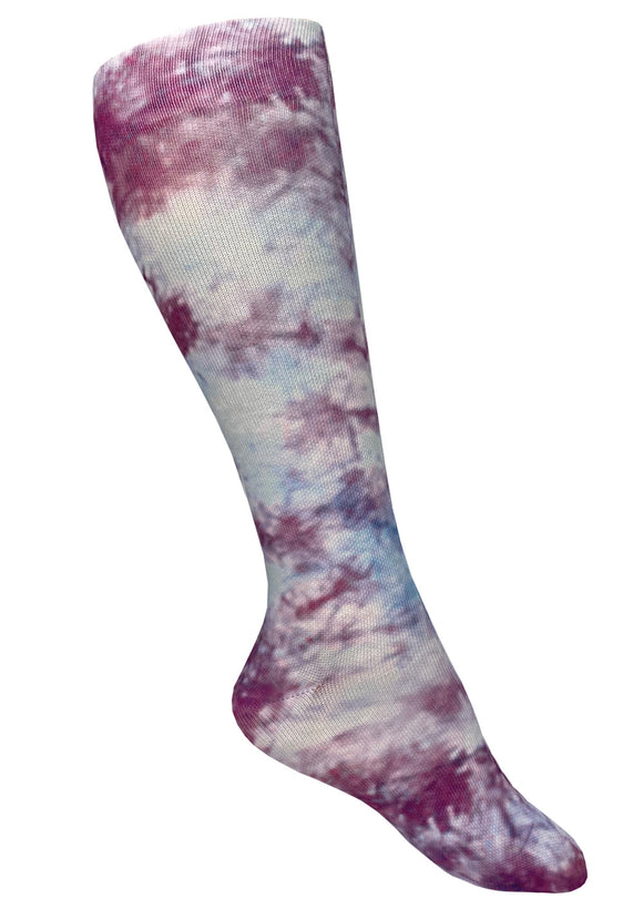 387T-CHB Tie Dye Cherry Blossom 15-20mmHG Soft Compression Socks