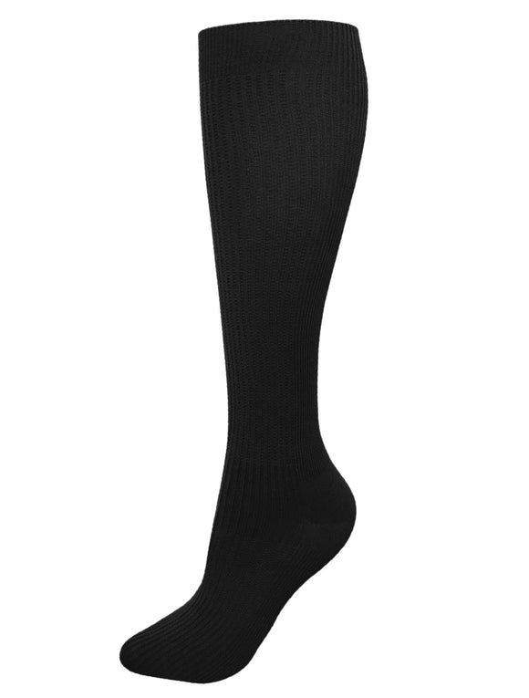 399 Large Calf Compression Socks Black or White