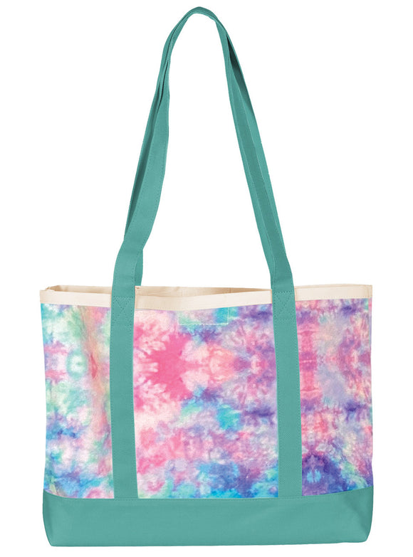 705-TDT Tie Dye Turquoise Tote Bag
