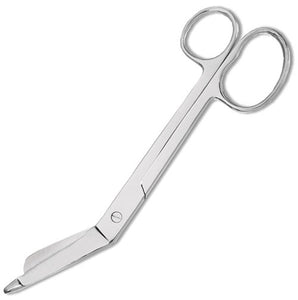 73SR 7.25 Inch Serrated Blade Bandage Scissor with one large ring