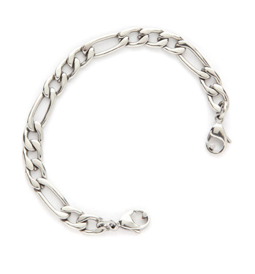 B-104-05 Figaro Stainless Link Replacement Bracelet