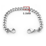 CN-107 Unisex Medical ID Stainless Small Classic Link Strand