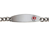 DTJ-35 Mens Unisex Stainless Medical ID Bracelet