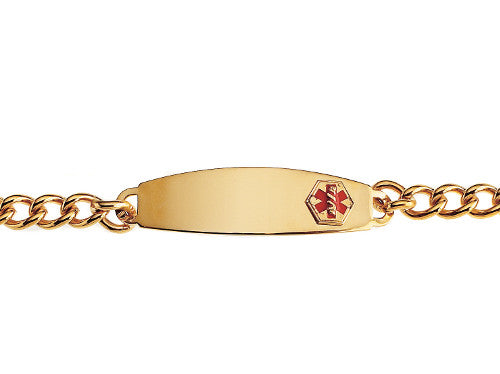 DTJ-36 Mens Ion Gold Plate ID