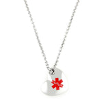 AP-02DC Stainless Steel Heart Pendant, Charm, or Keychain Diabetes or Blank
