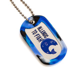MIS-DT2 Peanut, Nut, Tree Nut, Fish, Shellfish Allergy Medical Dog Tag Necklace