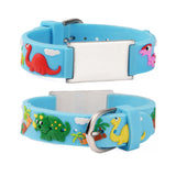 ID-SILC 7 Prints Child Silicone Safety ID Bracelet Custom Engrave