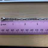 P06-SS Stainless Steel Mini Oval Link Medical ID Replacement Bracelet Strand