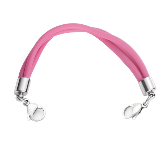 CN-225PNK Triple Strand Pink Silicone Replacement Bracelet