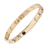 MD0674 Titanium Medical ID Thin Bracelet CUSTOM ENGRAVE