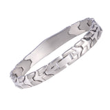 MD0764 Stainless Steel Link Medical Id Bracelet Custom Engrave