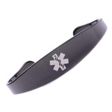 MD0990SS 4 Colors! Medical Id Stainless Steel Cuff Bracelet Custom Engrave