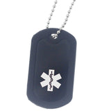 ADT-09 Black Dog Tag Diabetes,T1,T2, Insulin