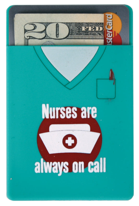 NECP Nurse Doctor Silicone Cell Phone Wallet Card Holder 3 Quotes