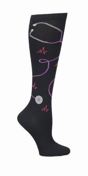 NM000199 Stethoscopes Black 12-14mmHG Compression Socks