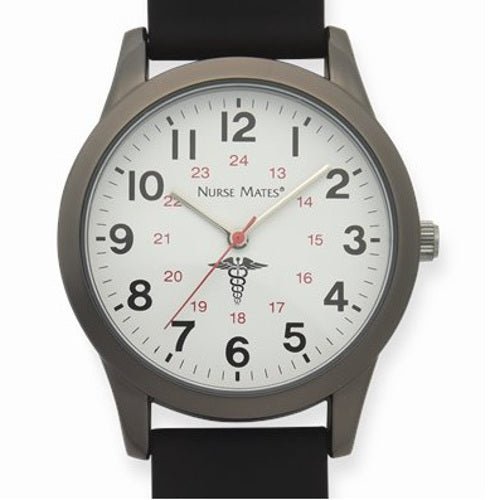 NM-00301 Nurse Mates Student Black Sweep Watch