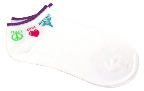 SS52001 Peace Love Nursing Socks