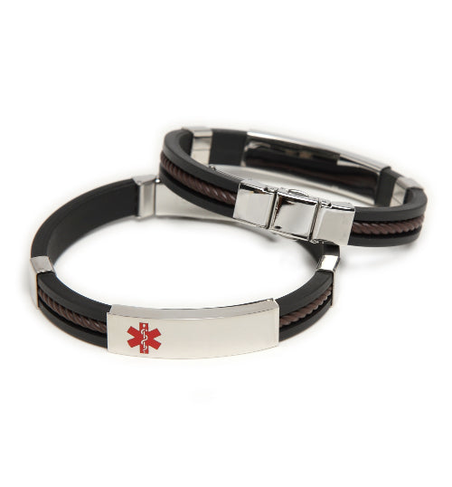 SS-03C Black-Brown Twist Stainless-Coumadin