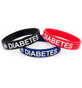 SWK-02 Silicone Kids Youth Set Diabetes Black,Blue,Red