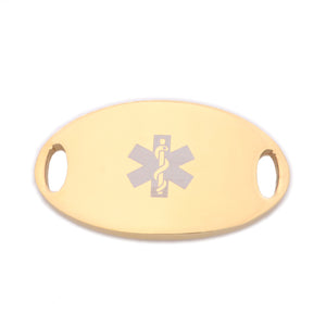 TAG-O-G Yellow Gold Medical ID Tag - Custom Engrave