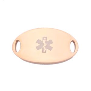 TC-4 Rose Gold Medical Tag - Blood Thinner