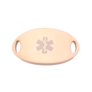 TC-1 Rose Gold Medical Tag - Diabetes Type 1