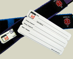 VI-SC Vital ID Spare ID Cards for Bracelet or Shoe