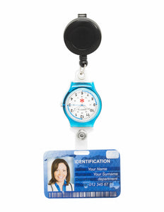 DAK-LW Dakota Medical Nurse Clip On Watch and ID Badge Holder - 4 Colors