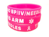 SIL-22 Pink No Bp/IV/Needles Silicone Bracelet